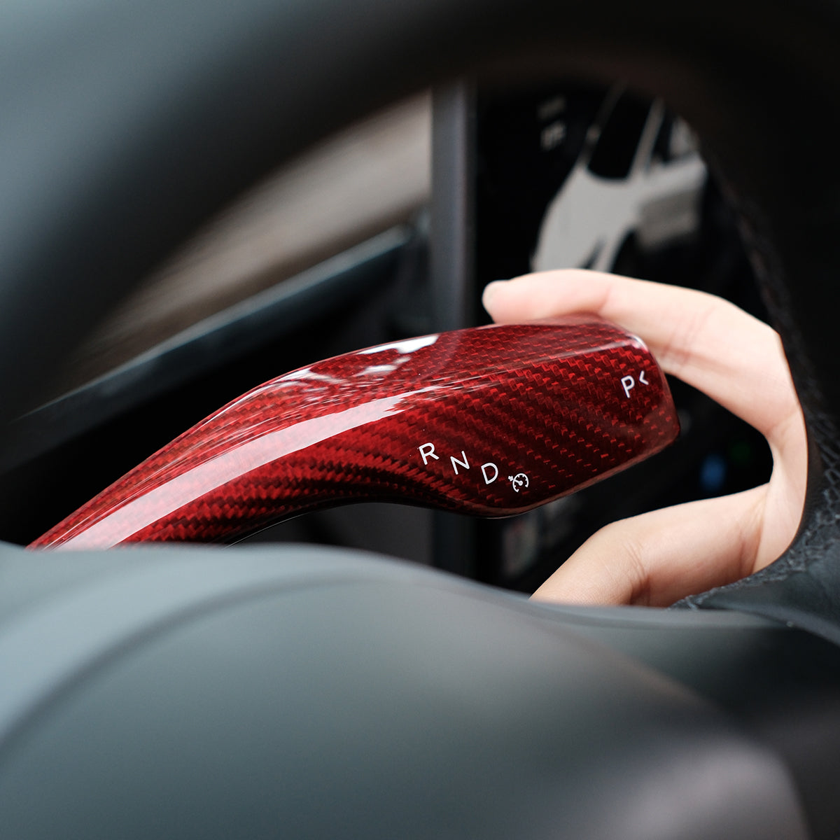 Real Carbon Fiber Stalk Cover for Tesla Model 3 Y