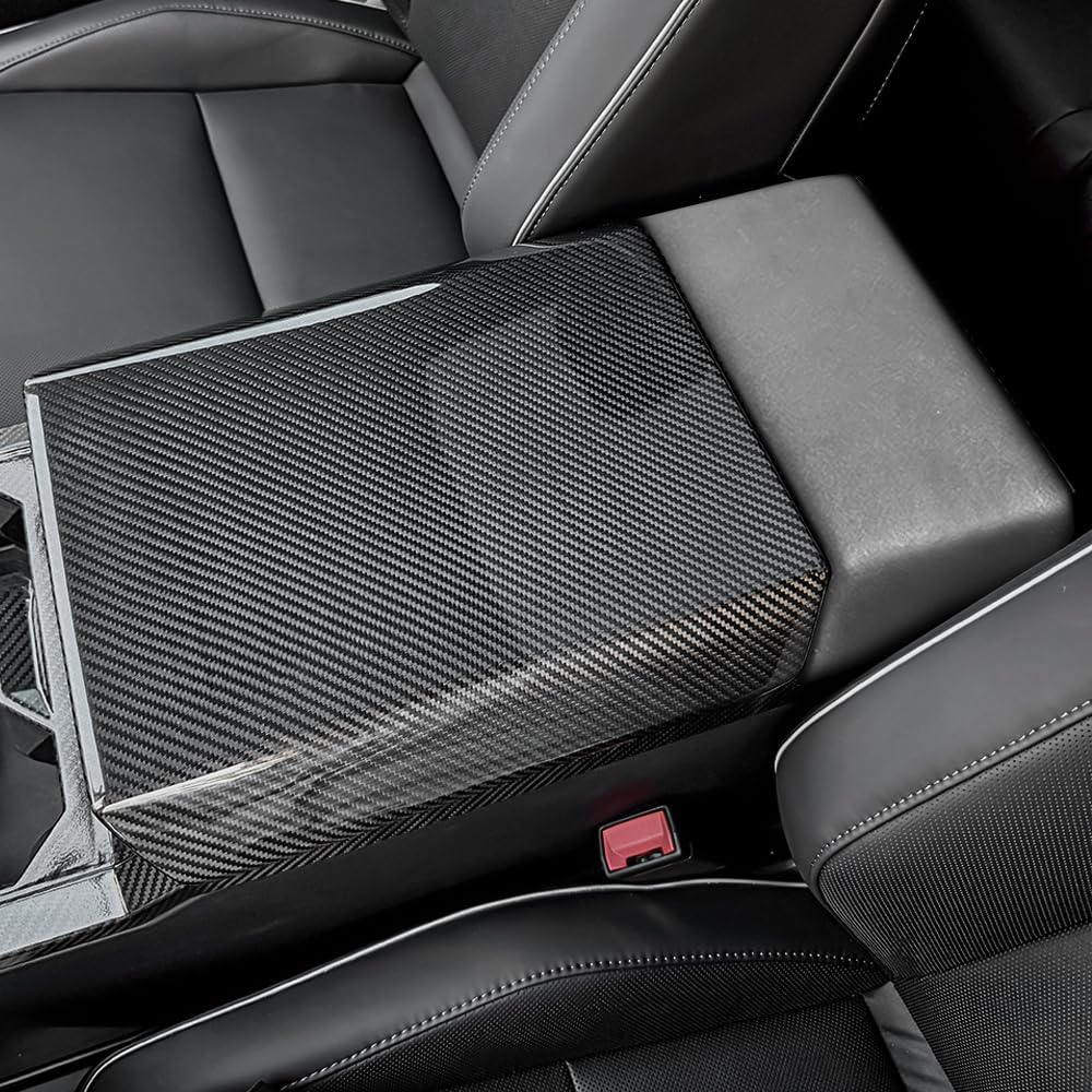 [Real Carbon Fiber] Center Console Armrest Cover for Cybertruck