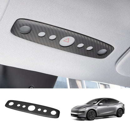 [Real Carbon Fiber] Reading Light Cover for Tesla Model Y Juniper 2025+ Matte Carbon Fiber