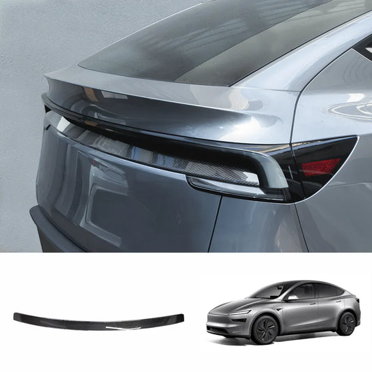 [Real Carbon Fiber] Rear Tailgate Trim Strip for Tesla Model Y Juniper 2025+ Glossy Carbon Fiber