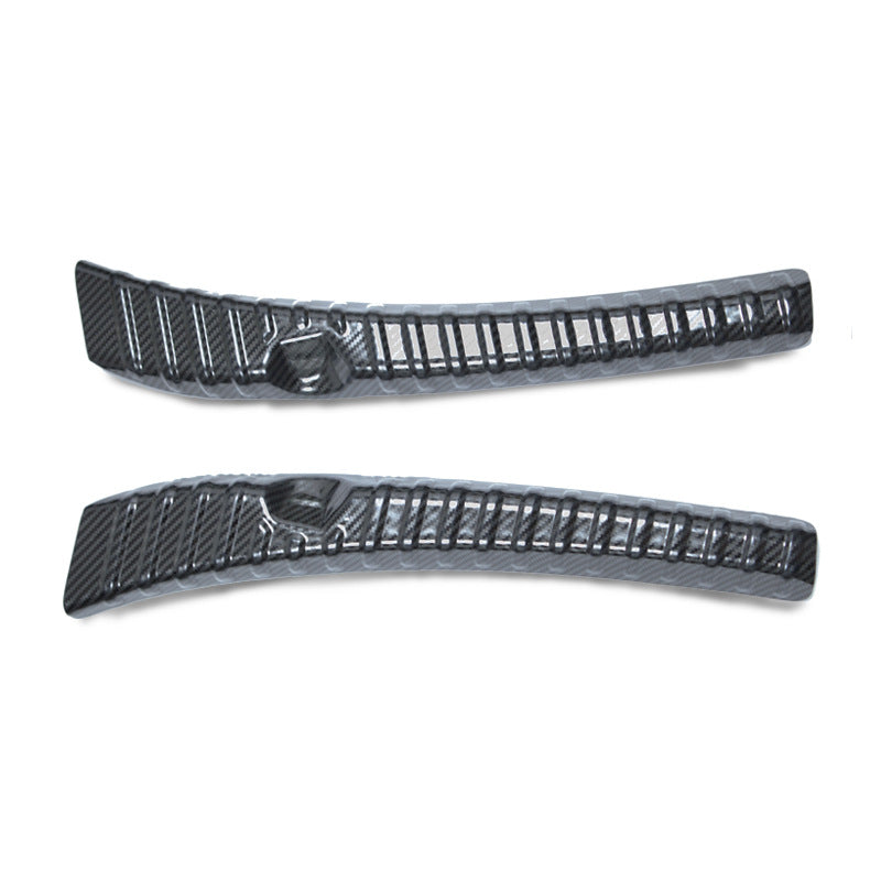 Rear Bumper Protector Guard for 2024 Model 3 Highland (2 Pcs) Carbon fiber