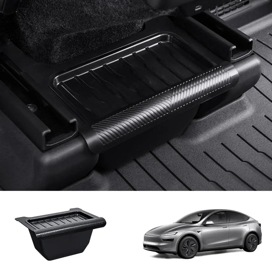 Multi-Functional Rear Flip-Top Trash & Storage Bin for Tesla Model Y Juniper 2025+