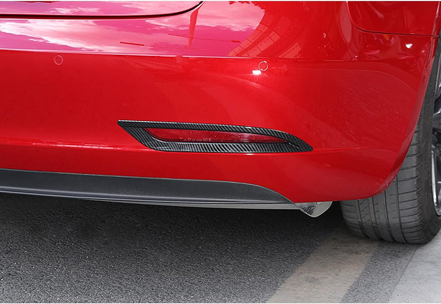 Rear Fog Lights Lamps Cover For Model 3/Y
