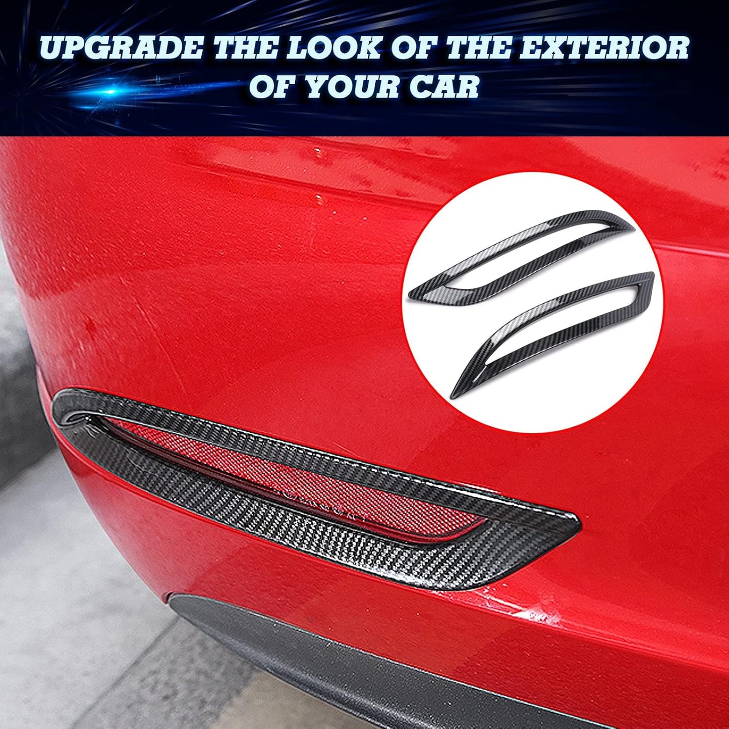 Rear Fog Lights Lamps Cover For Model 3/Y