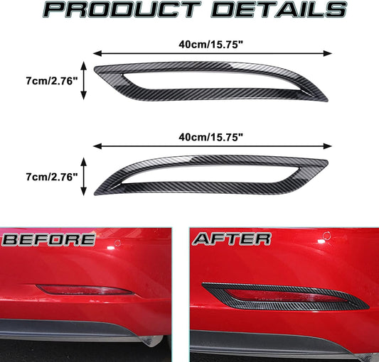 Rear Fog Lights Lamps Cover For Model 3/Y