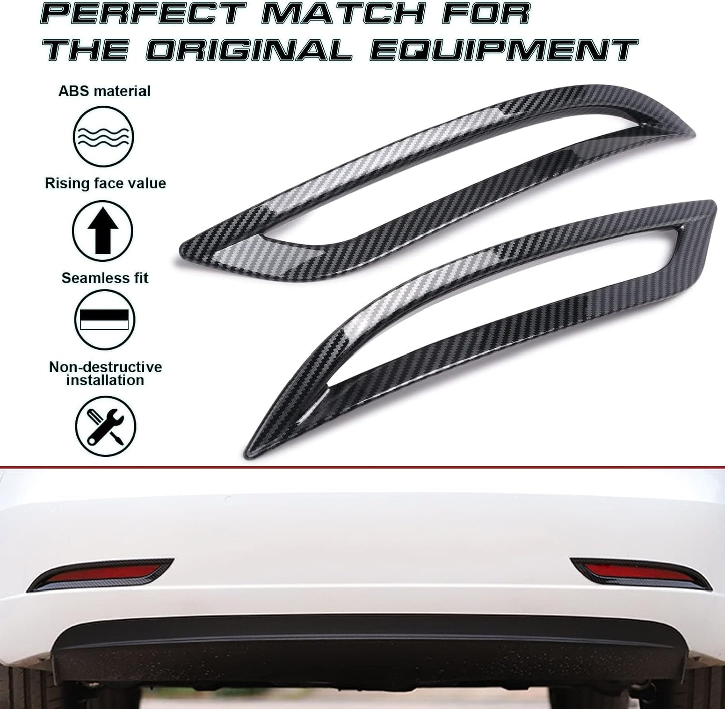 Rear Fog Lights Lamps Cover For Model 3/Y