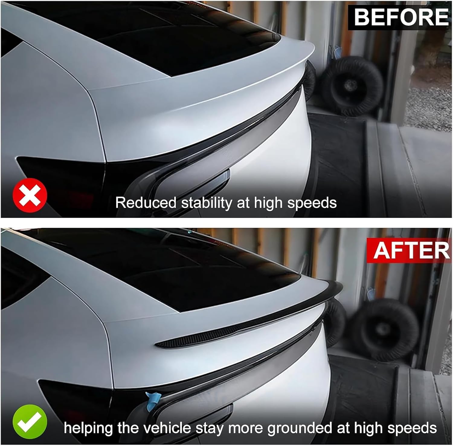 [Real Carbon Fiber] High-Performance Rear Spoiler for Tesla Model Y Juniper 2025+
