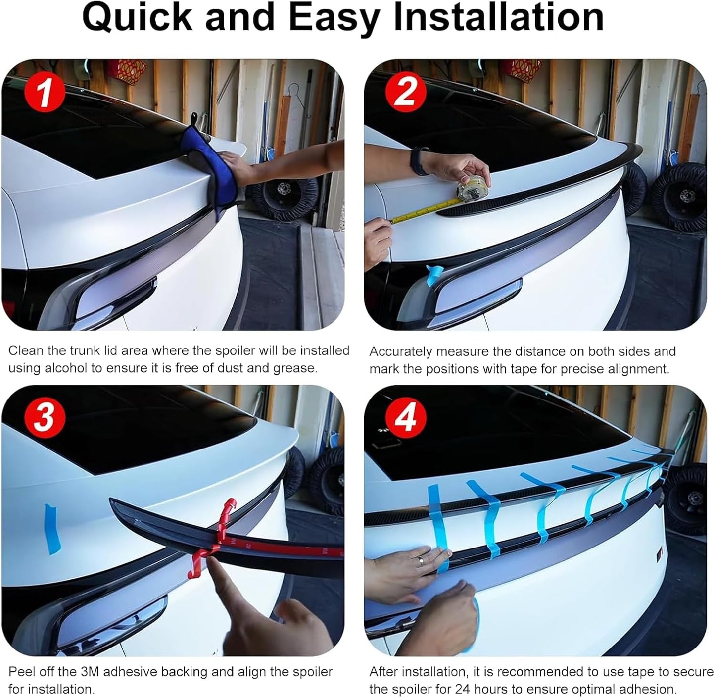 [Real Carbon Fiber] High-Performance Rear Spoiler for Tesla Model Y Juniper 2025+