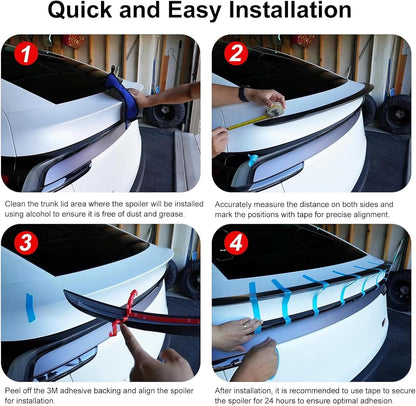 [Real Carbon Fiber] High-Performance Rear Spoiler for Tesla Model Y Juniper 2025+