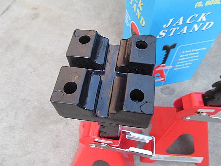 Red Jack Stands - Heavy Duty Locking Pins - Handle Lock for Auto Repair Tesla Model S, 3, X, Y