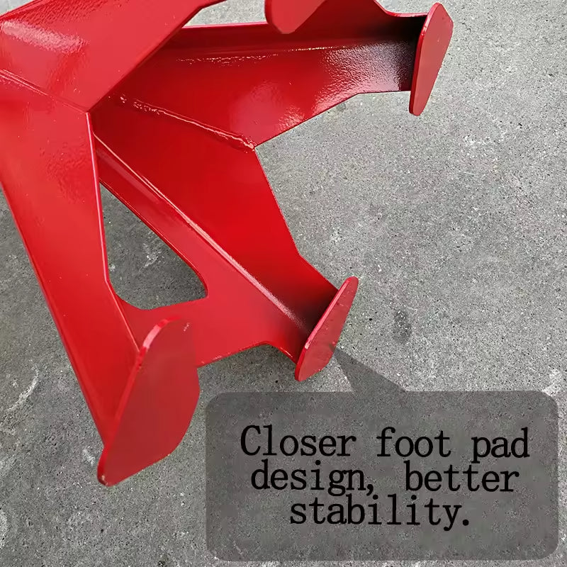 Red Jack Stands - Heavy Duty Locking Pins - Handle Lock for Auto Repair Tesla Model S, 3, X, Y