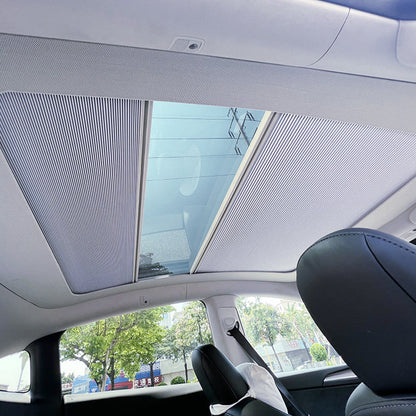 Retractable Sunshade Glass Roof Sunshade For Tesla Model 3 Y