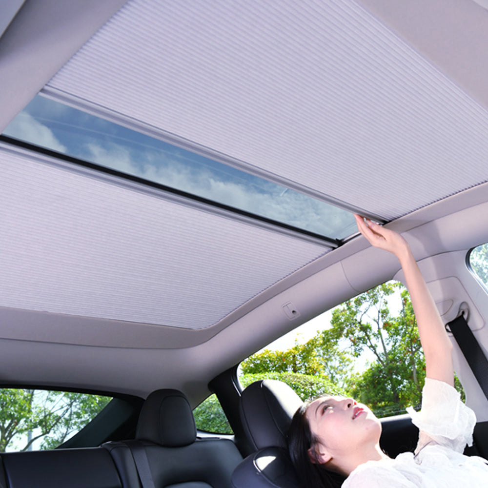 Retractable Sunshade Glass Roof Sunshade For Tesla Model 3 Y Model Y