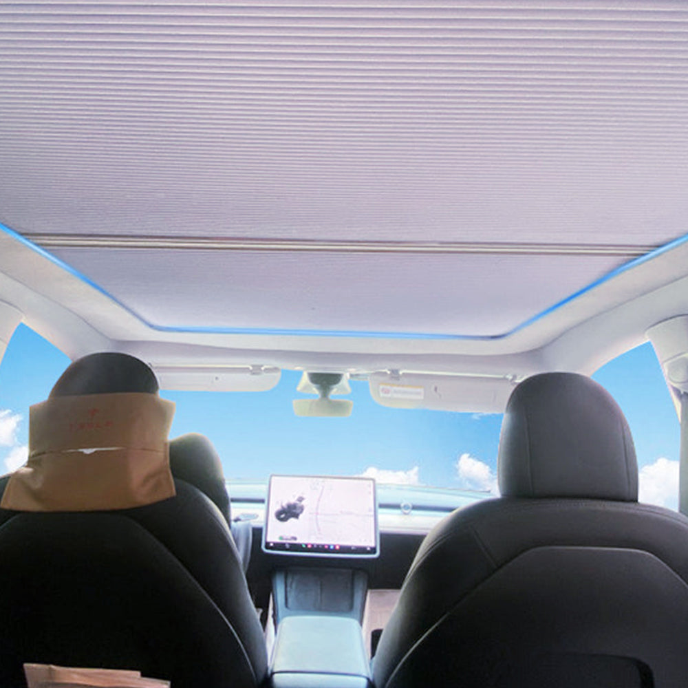 Retractable Sunshade Glass Roof Sunshade For Tesla Model 3 Y