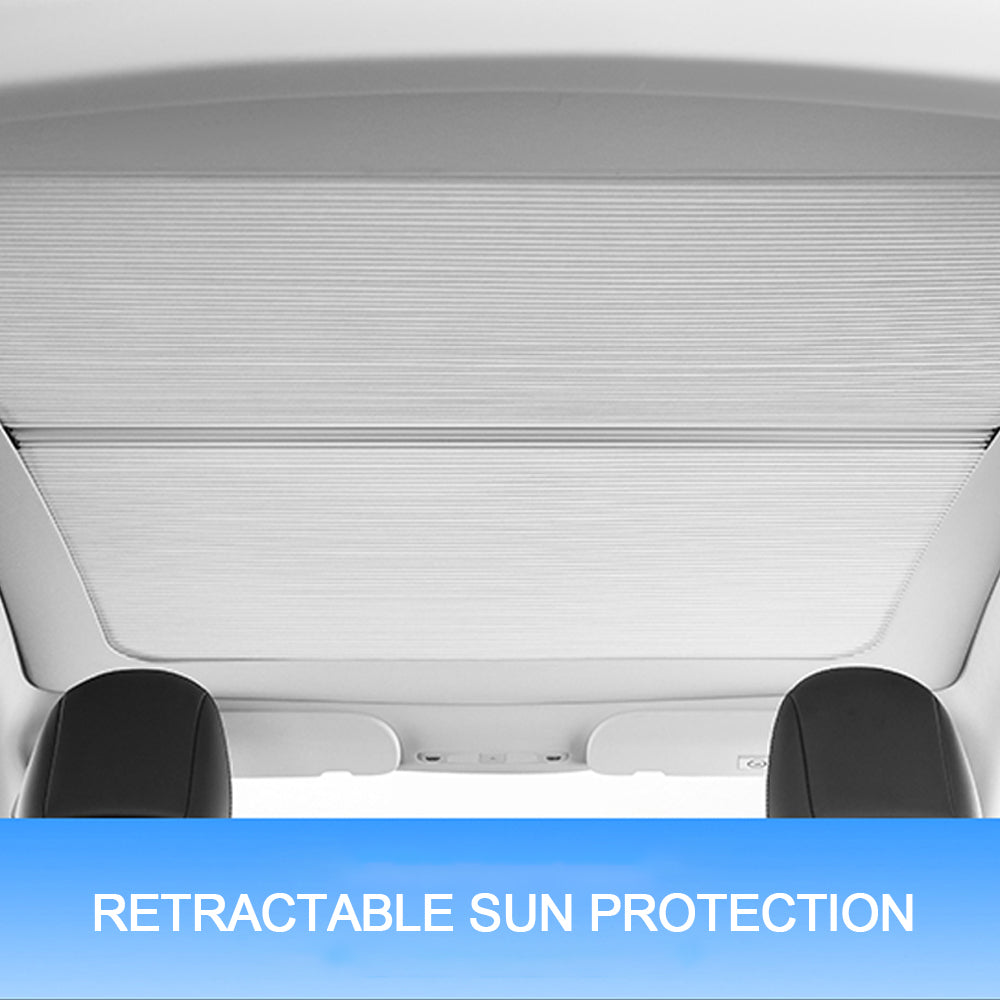 Retractable Sunshade Glass Roof Sunshade For Tesla Model 3 Y