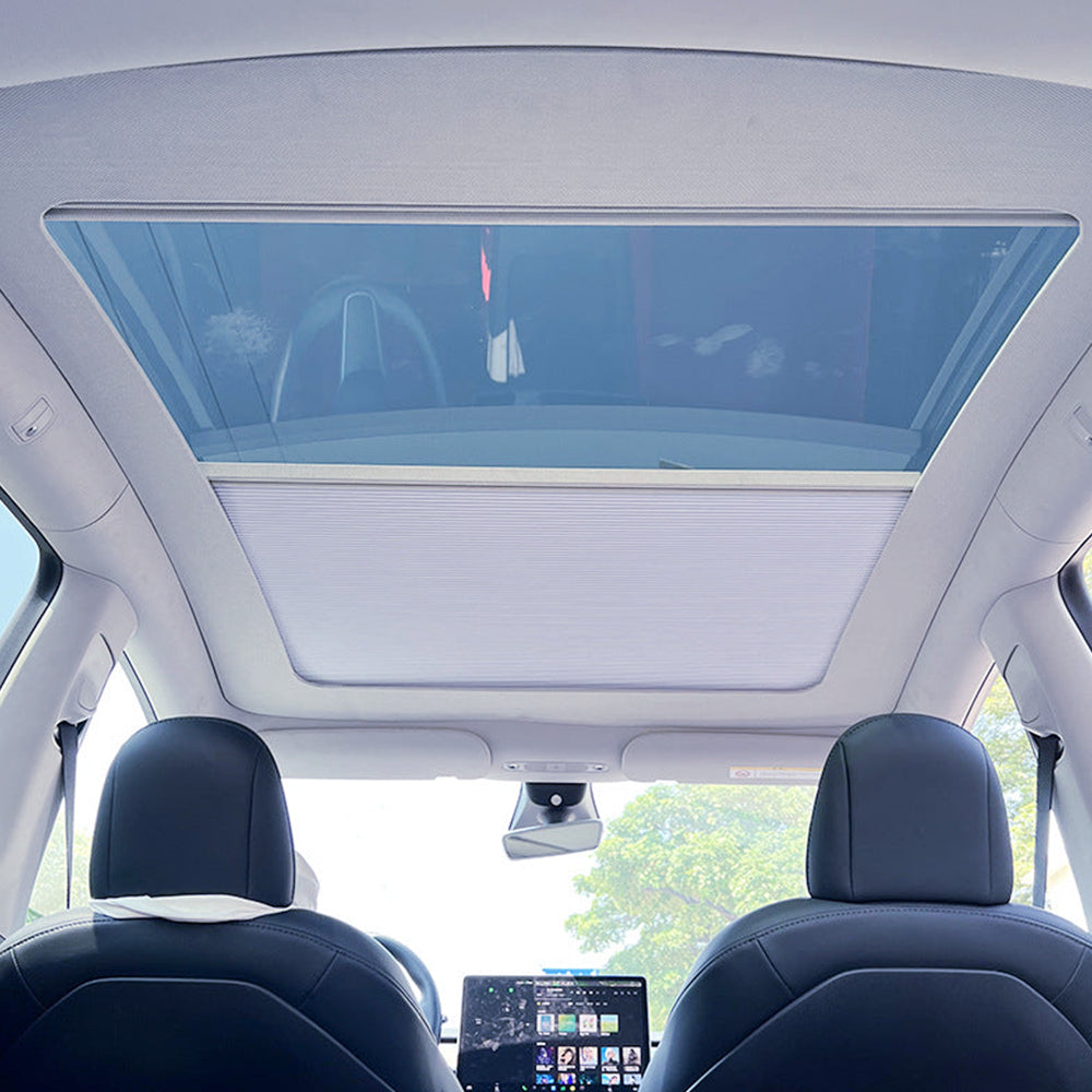 Retractable Sunshade Glass Roof Sunshade For Tesla Model 3 Y