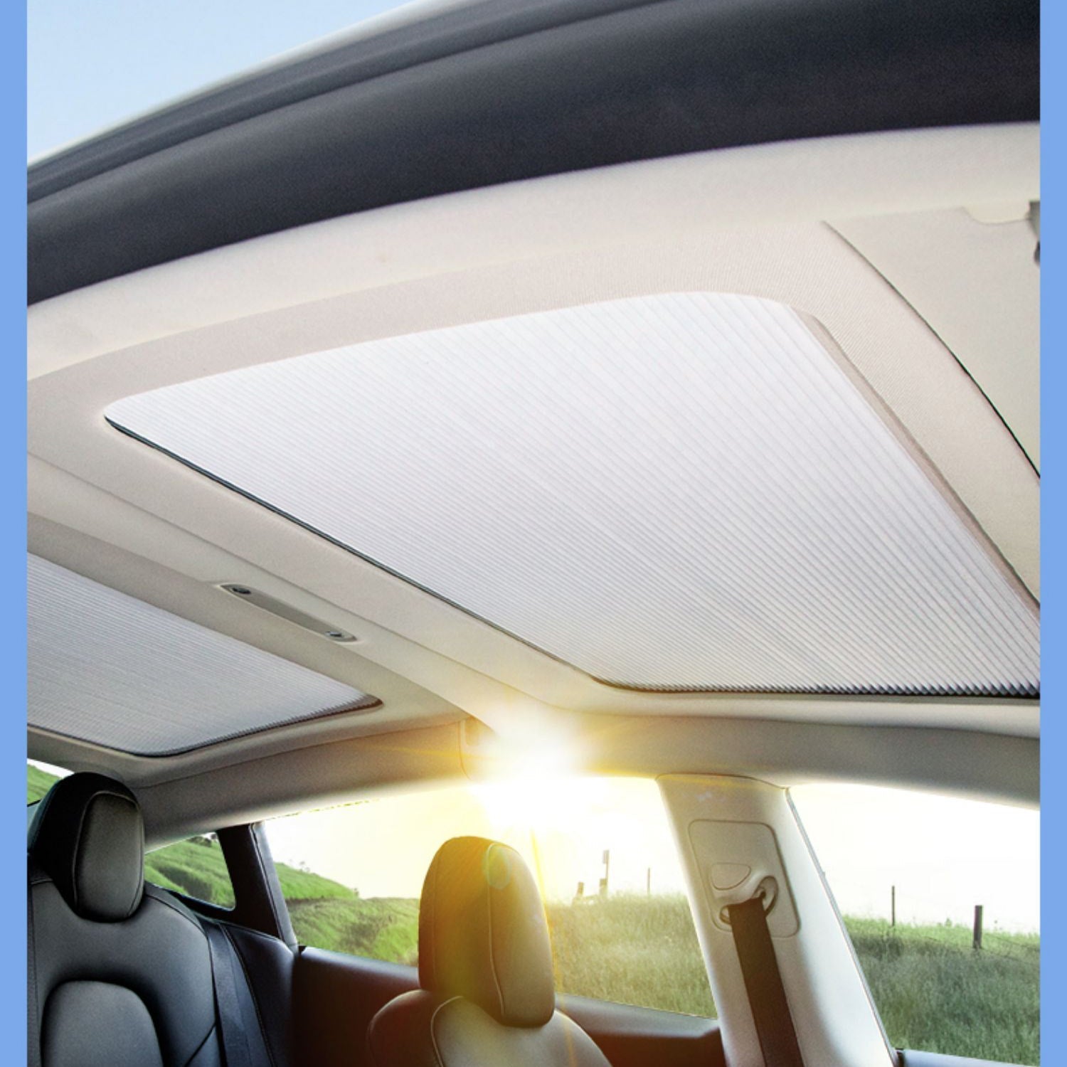 Retractable Sunshade Glass Roof Sunshade For Tesla Model 3 Y