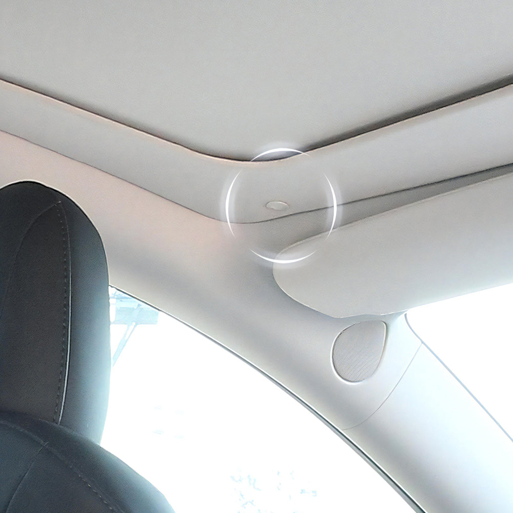 Retractable Sunshade Glass Roof Sunshade with Roll Fabric Style For Tesla Model Y