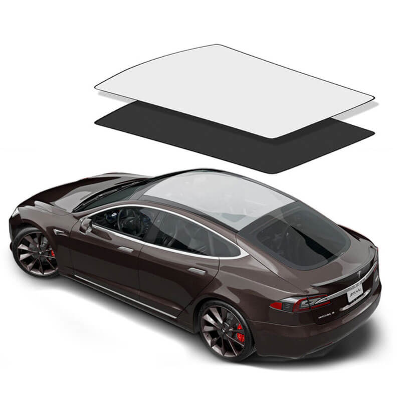 Roof Glass Sun Shades for Tesla Model S Accessories Panoramic Sunroofs