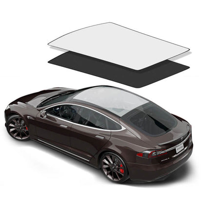 Roof Glass Sun Shades for Tesla Model S Accessories Panoramic Sunroofs