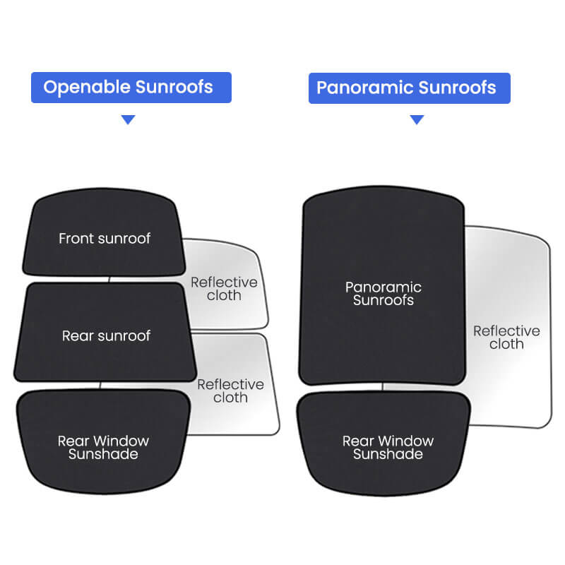 Roof Glass Sun Shades for Tesla Model S Accessories