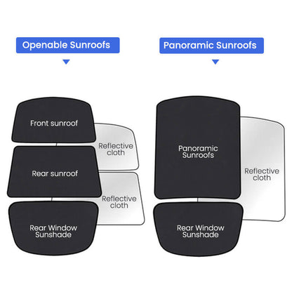 Roof Glass Sun Shades for Tesla Model S Accessories