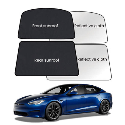 Roof Glass Sun Shades for Tesla Model S Accessories Openable Sunroofs