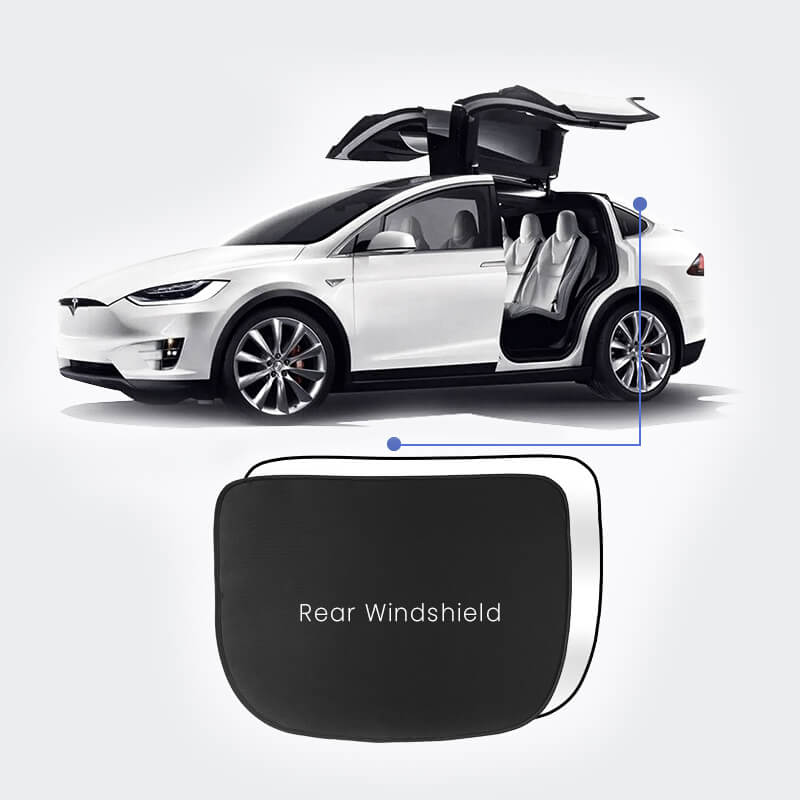 Roof Glass Sunshades for Tesla Model X Accessories Rear Windshield