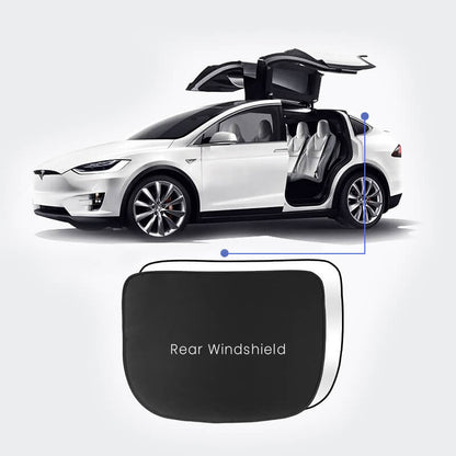 Roof Glass Sunshades for Tesla Model X Accessories Rear Windshield