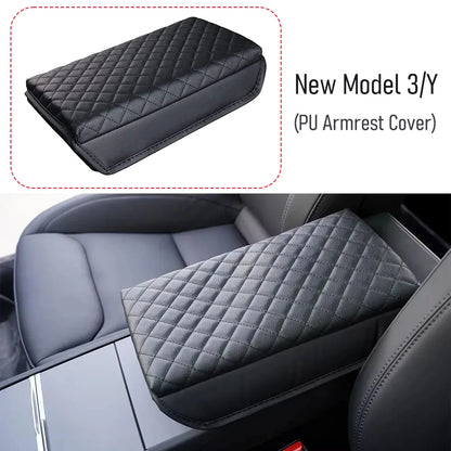 Anti-scratch PU Leather Armrest Cover For Tesla Model 3/Y