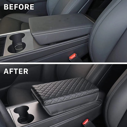 Anti-scratch PU Leather Armrest Cover For Tesla Model 3/Y