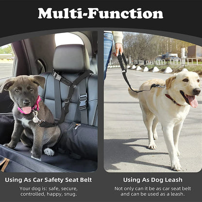 Headrest Restraint Adjustable Pet Dog Cat Seat Belts For EV Cars