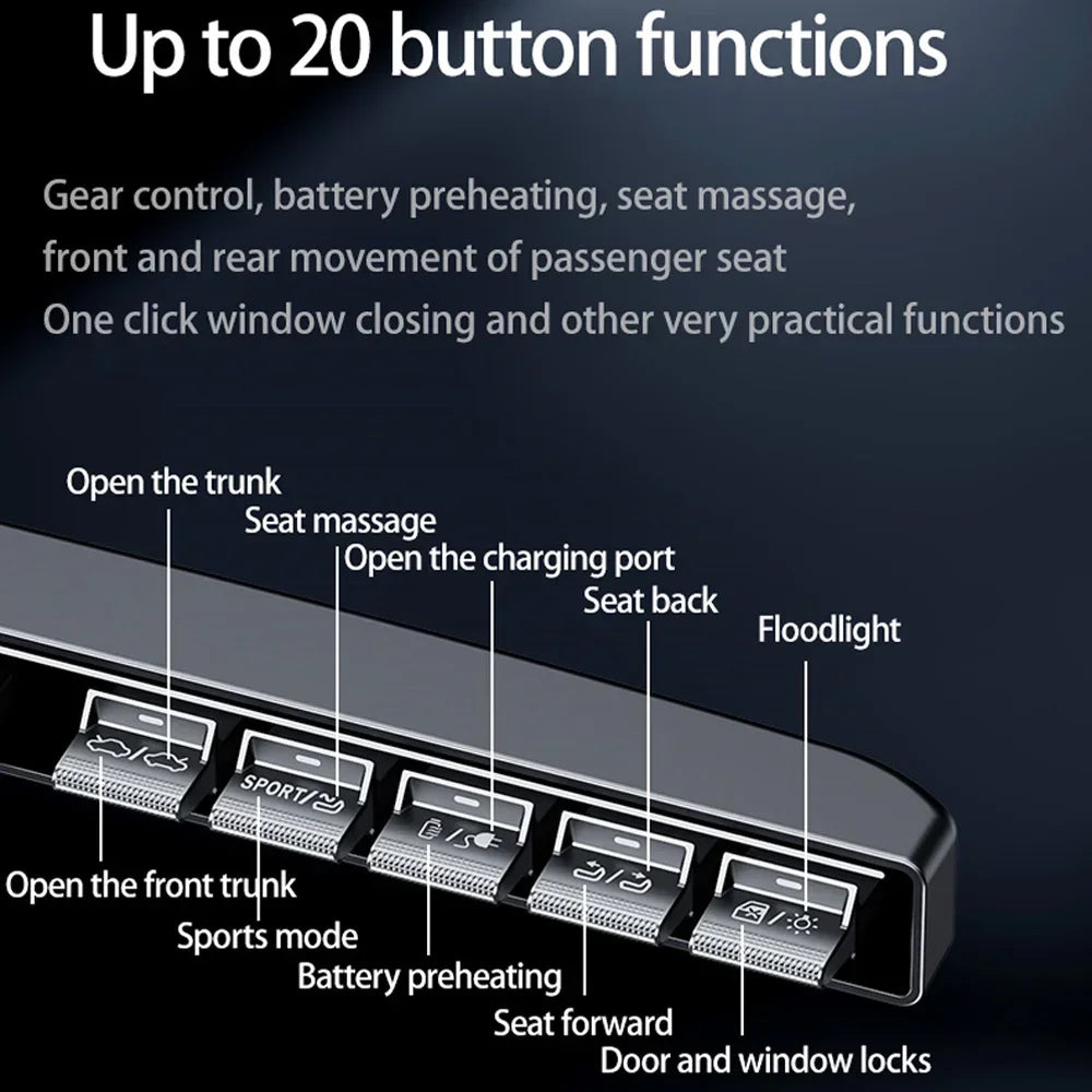 Physical Button with Ambient Lighting for Tesla Model Y/3