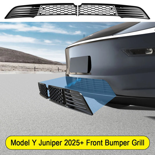 Front Bumper Grill Mesh Air Inlet Vent Cover For Tesla Model Y Juniper