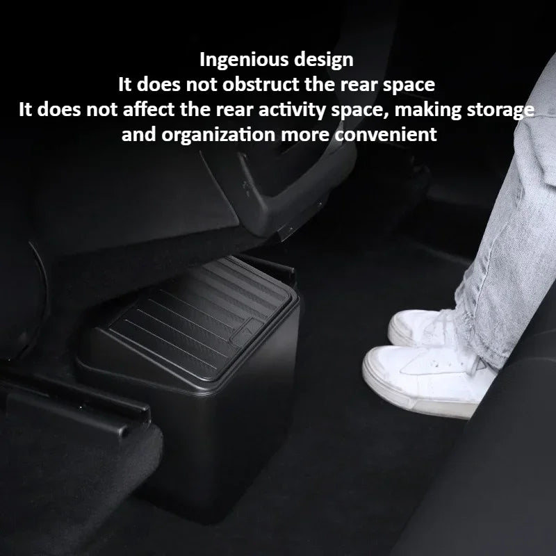 Rear Seat Trash Can Storage Box For Tesla Model Y Juniper
