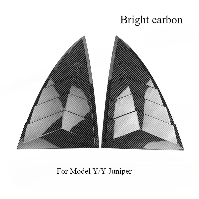 ABS Rear Window Sunshade Shutter Cover For Tesla Model Y Juniper MY Bright carbon