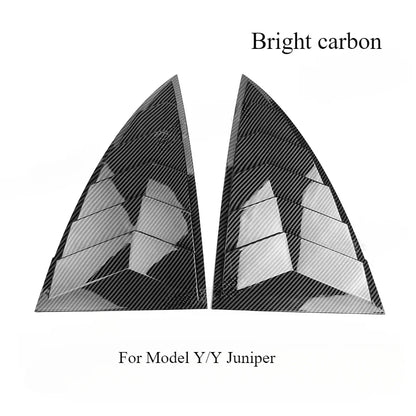 ABS Rear Window Sunshade Shutter Cover For Tesla Model Y Juniper MY Bright carbon