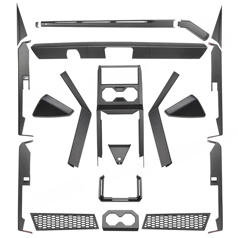 ABS Dashboard Decorative Strip Trim Covers For Tesla Cybertruck