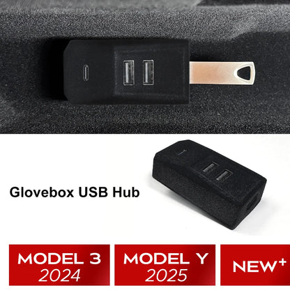 Glovebox USB Hub Docking Station Data For Tesla 3 Y Juniper 2025