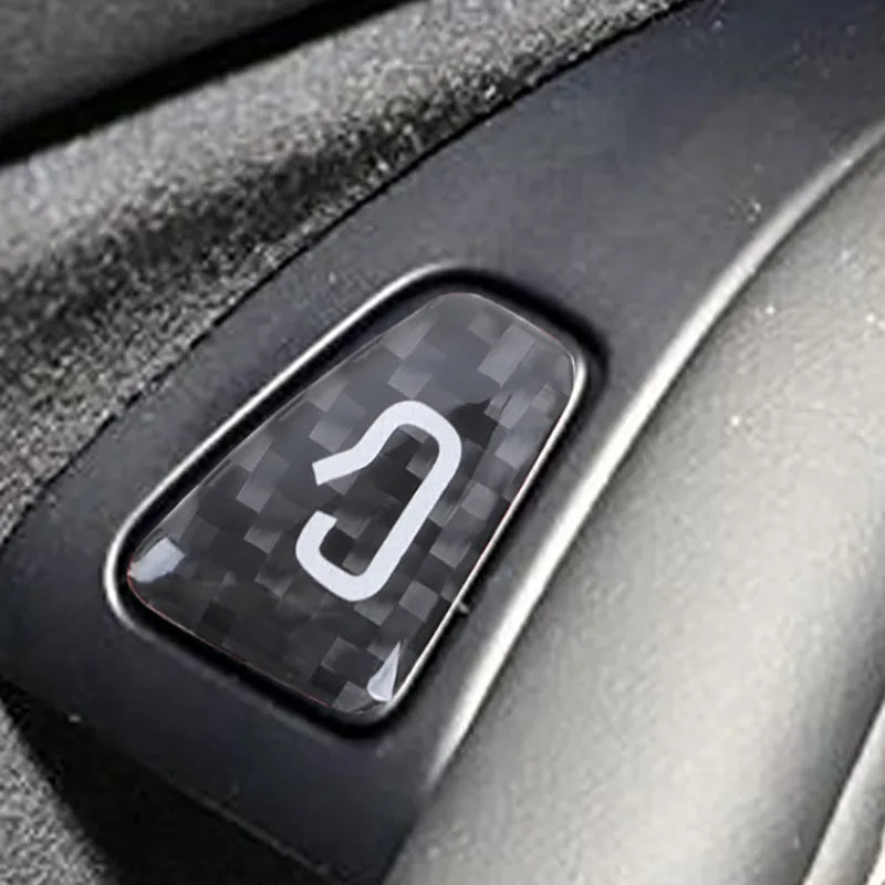 Door Opening Button Carbon Fiber Sticker For Tesla Model Y