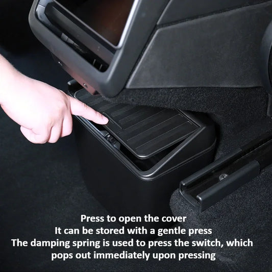 Rear Seat Trash Can Storage Box For Tesla Model Y Juniper