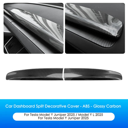 ABS Dashboard Cover For Tesla Model 3 HighlandY Juniper ABS Glossy Carbon