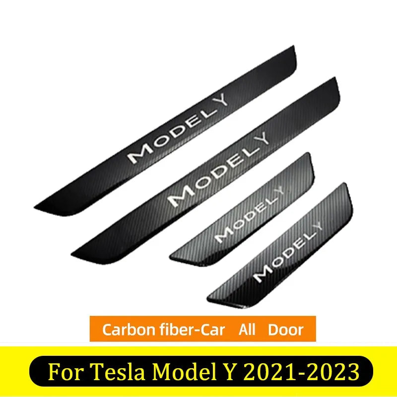 Pedal Protection Strip For Tesla Model 3 /Y 2017-2023 Model Y Carbon All