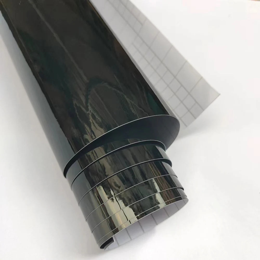 Ultra Glossy Piano Black Car Wrap Vinyl Film for Tesla and Evs