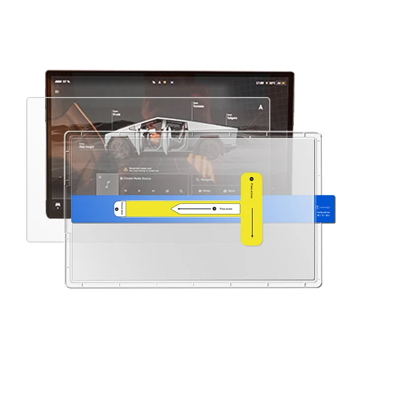 2Pcs Anti Glare Fingerprint Screen Protector For Tesla Cybertruck