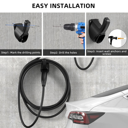 Portable EV Charger Holder Stand — for TESLA Nacs Type 1 Type2 GB/T