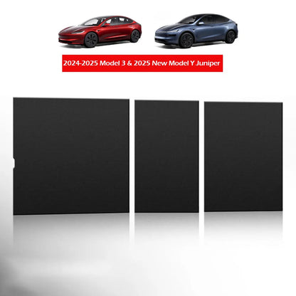 Console Electrostatic adsorption Cover For Tesla Y Juniper Model 3 Highland Black 8th Gen
