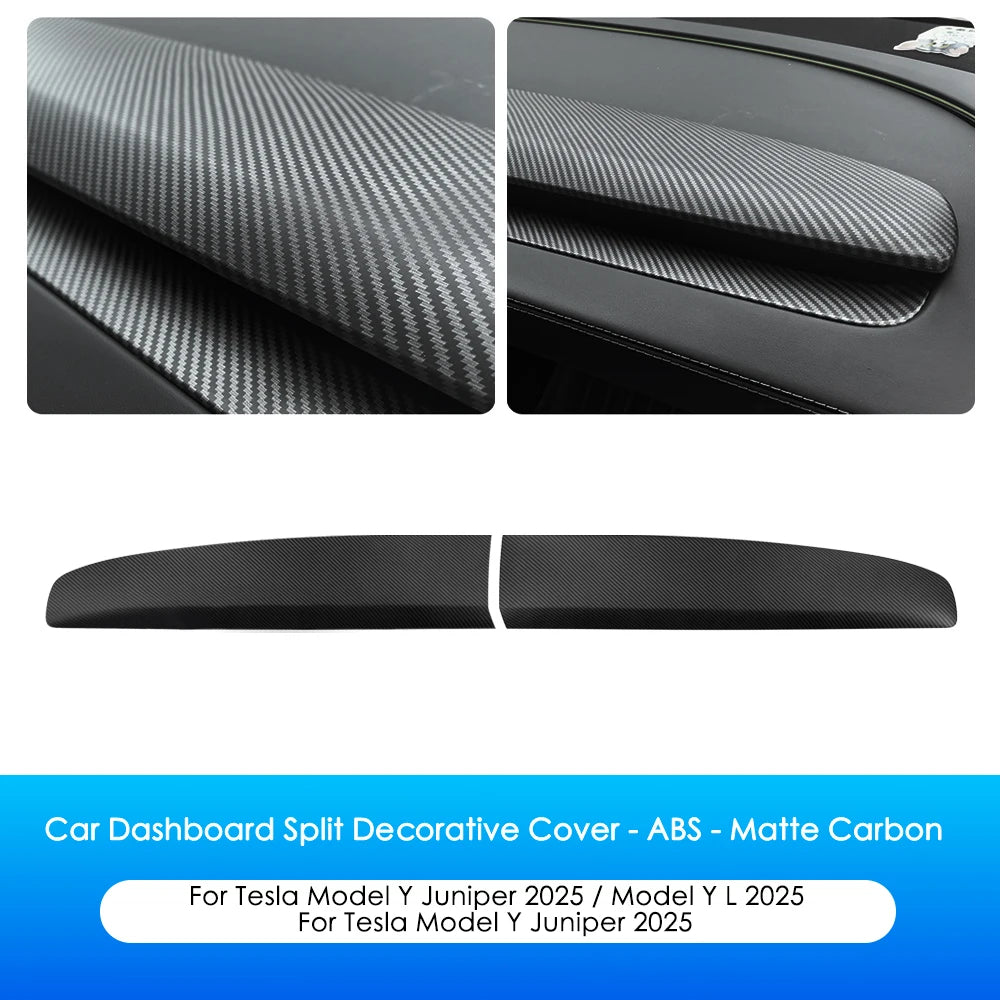 ABS Dashboard Cover For Tesla Model 3 HighlandY Juniper ABS Matte Carbon