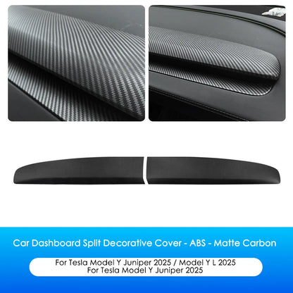 ABS Dashboard Cover For Tesla Model 3 HighlandY Juniper ABS Matte Carbon