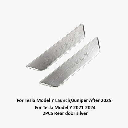 Stainless Steel Door Sill Protectors For Tesla Model 3/Y